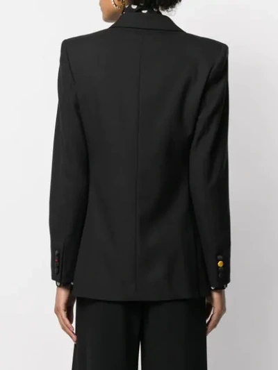 Shop Racil Satin-panelled Blazer In Black