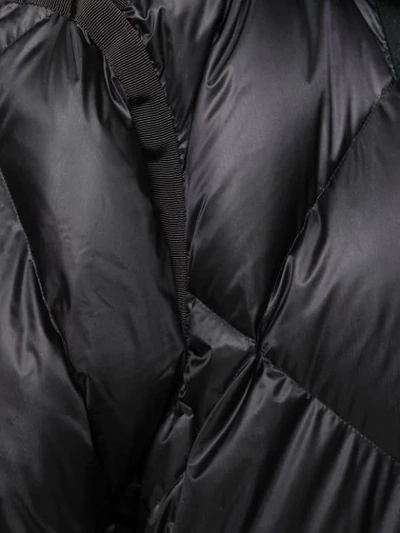 Shop Sacai Layered Padded Coat In Black