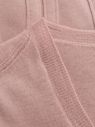Pre-owned Saint Laurent Long Sleeve Knit Top In Pink