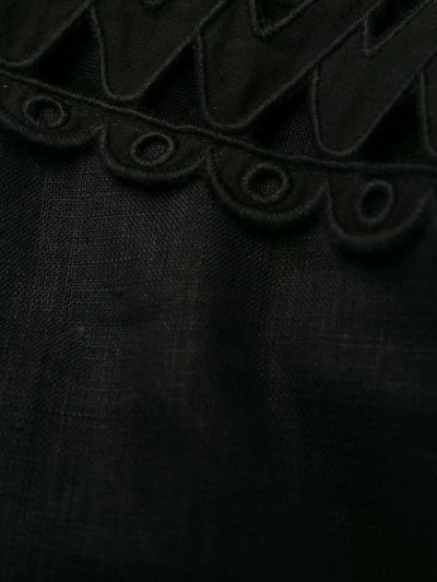 Shop Zimmermann Cut Out Waistband Dress In Black
