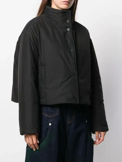 Shop Artica Arbox Cropped Puffer Jacket In Black 999