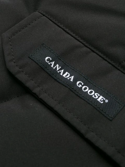Shop Canada Goose Logo Gilet Jacket - Black