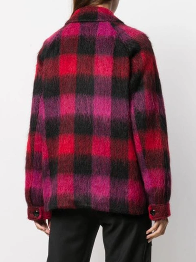 Woolrich Check Pattern Short Jacket In Red