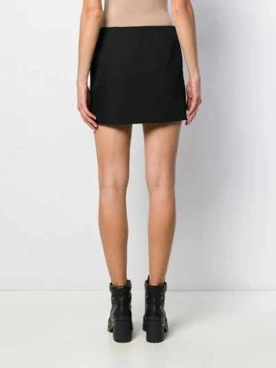 Shop Artica Arbox Buttoned Mini Skirt In Black