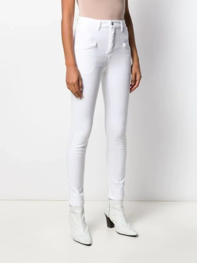 Shop Isabel Marant Étoile Anthra Skinny Jeans In White