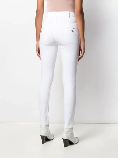 Shop Isabel Marant Étoile Anthra Skinny Jeans In White