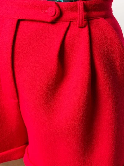 Shop Styland High Waisted Shorts In Red
