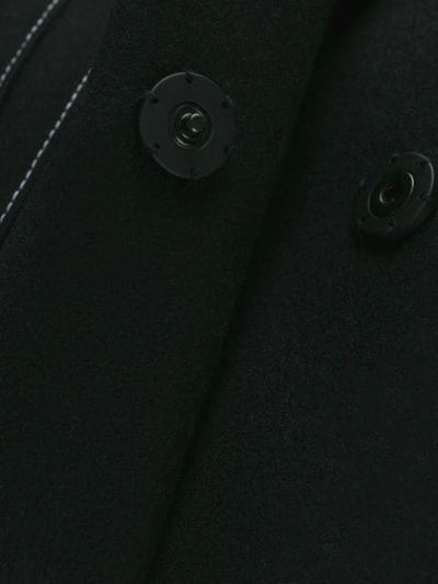 Shop David Koma Belted Midi Coat In Black