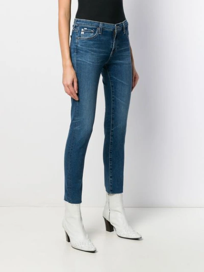 Shop Ag Jenas Prima Ankle Cropped Jeans In Blue