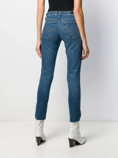 Shop Ag Jenas Prima Ankle Cropped Jeans In Blue