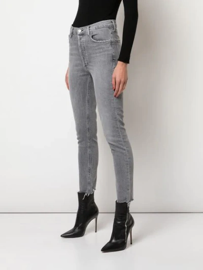 Shop Agolde Hoch Sitzende 'nico' Jeans In Grey