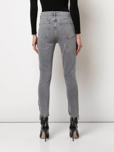 Shop Agolde Hoch Sitzende 'nico' Jeans In Grey