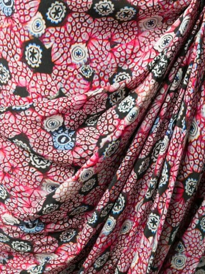 Shop Isabel Marant Draped Floral Skirt In Pink