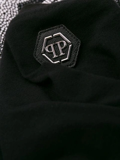 Shop Philipp Plein Rhinestone Embellished T-shirt In Black