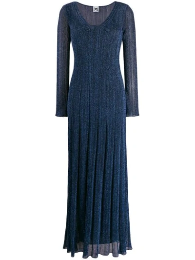 Shop M Missoni Lace Maxi Dress In L701g Blu