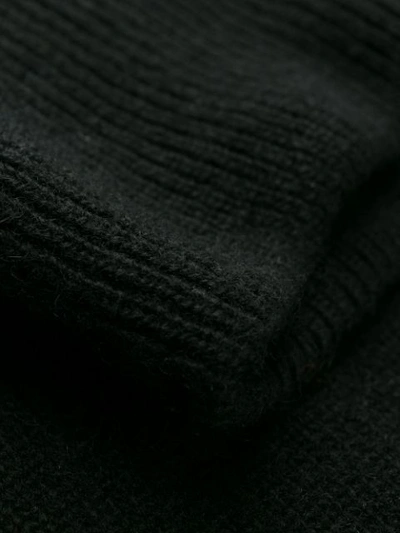 Shop Nude Turtle Neck Fine Knit Sweater In Black