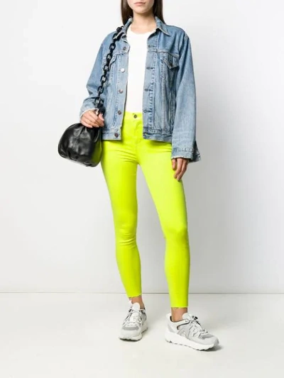 Shop J Brand Neon Skinny Jeans In Yellow