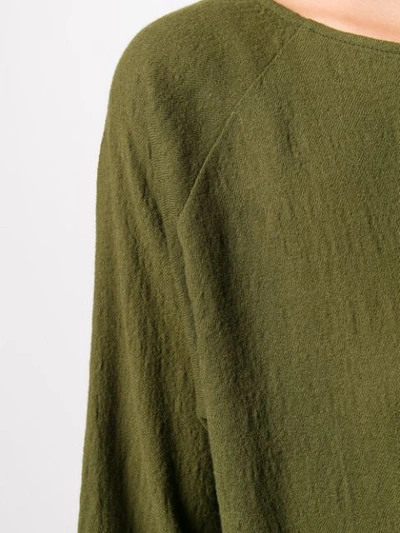 Shop Apuntob Plain Knitted Top In Green
