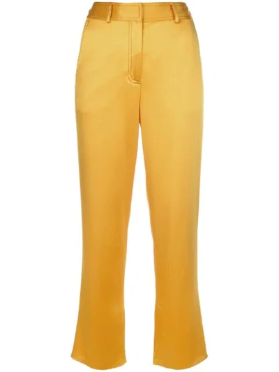 Shop Sies Marjan Willa Cropped Trousers In Yellow