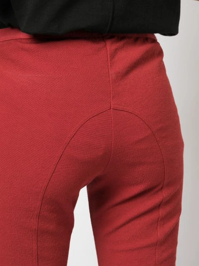 Shop Rick Owens Skinny Fit Trousers In Cardinal Red