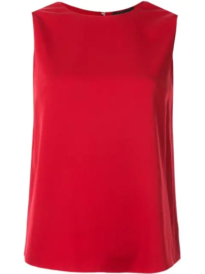 Shop Theory Sleeveless Tank Top In Red