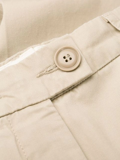 Aspesi Flared Leg High-waisted Trousers In Neutrals