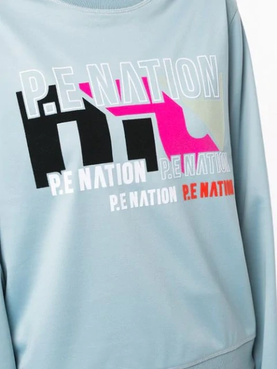 Shop P.e Nation Flex It Sweatshirt In Grey