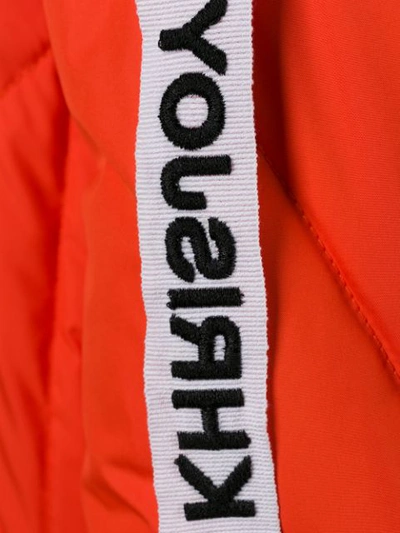 Shop Khrisjoy Oversized Padded Jacket In Orange