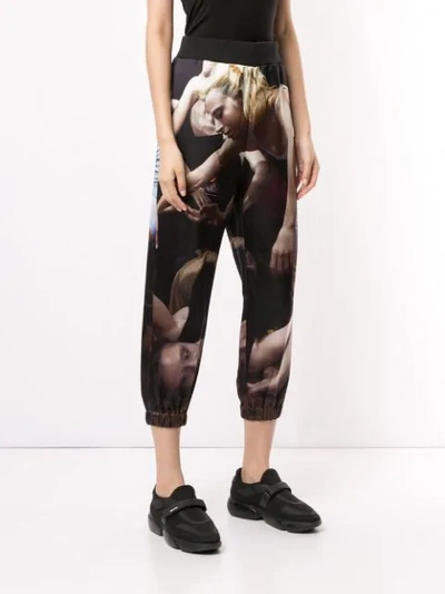 Shop Undercover Photographic Print Joggers In Black
