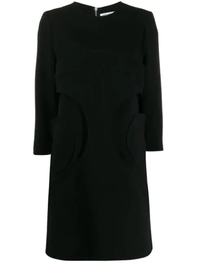 Shop Courrèges Shift Mini Dress In Black