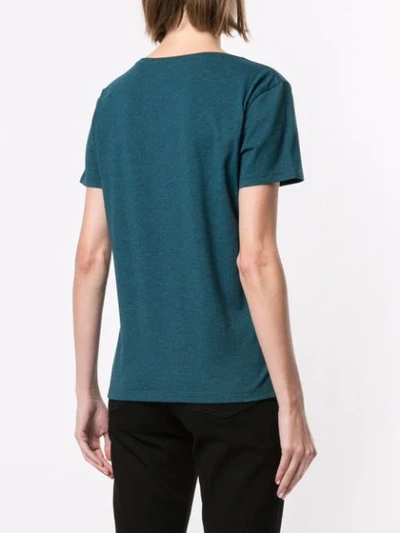 Shop Ea7 Logo Jersey T-shirt In Green