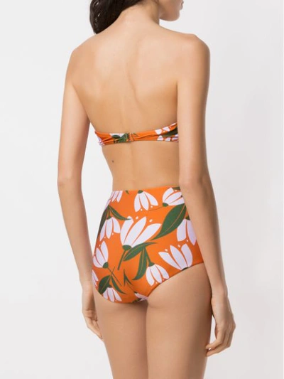 Adriana Degreas Printed Hot Pants Bikini Set In Multicolour