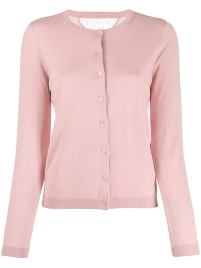 Shop Red Valentino Lightweight Knitted Cardigan In Pink