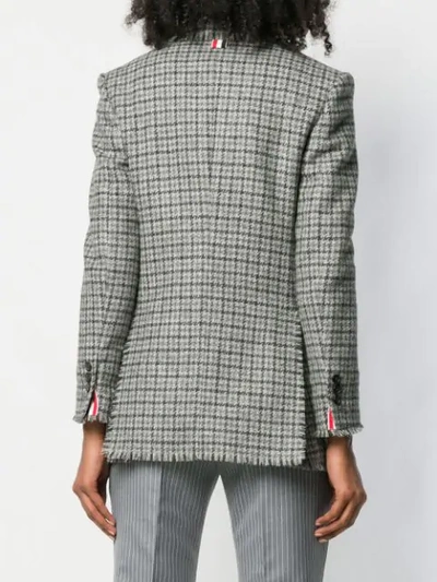 Shop Thom Browne Gun Club Check Cashmere Sport Coat In 035 Medium Grey