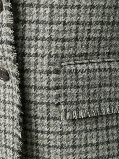 Shop Thom Browne Gun Club Check Cashmere Sport Coat In 035 Medium Grey
