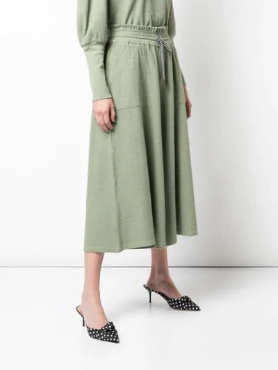 Shop Apiece Apart Galicia Cropped Trousers In Green