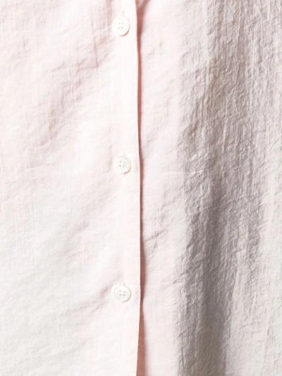 Shop Lemaire Zip Crepe Blouse In Pink
