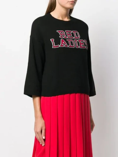 Shop Red Valentino Bed Ladies Jumper In Black