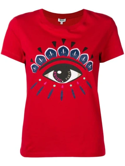 Shop Kenzo Eye T-shirt In Red