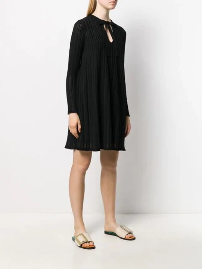 Shop M Missoni Key-hole Neckline Dress In Black