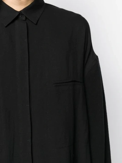 Shop Haider Ackermann Slouch Shirt Dress In Black