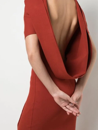 Shop Rick Owens Theresa Side Slit Dress In Red