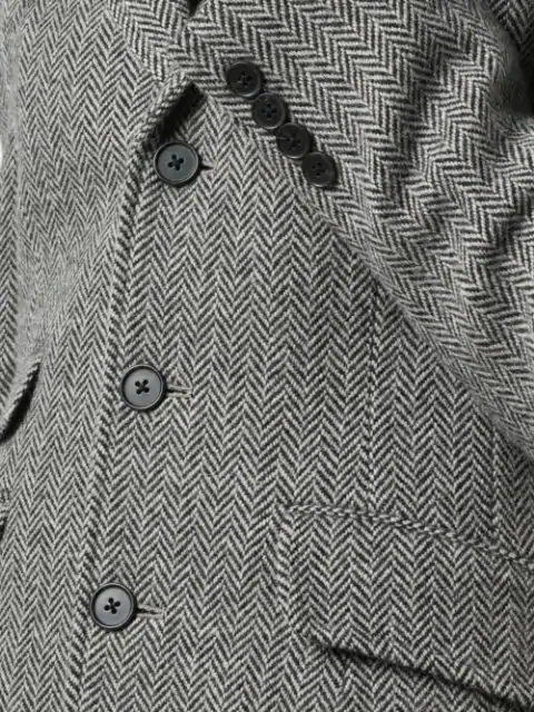Polo Ralph Lauren Herringbone Blazer In Black | ModeSens