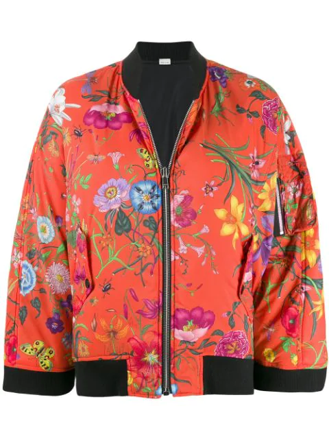 gucci flower bomber jacket