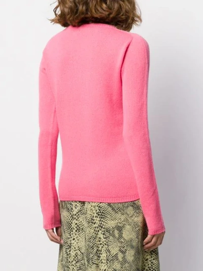 Shop Roberto Collina Kaschmirpullover Mit Rundhalsausschnitt In Pink