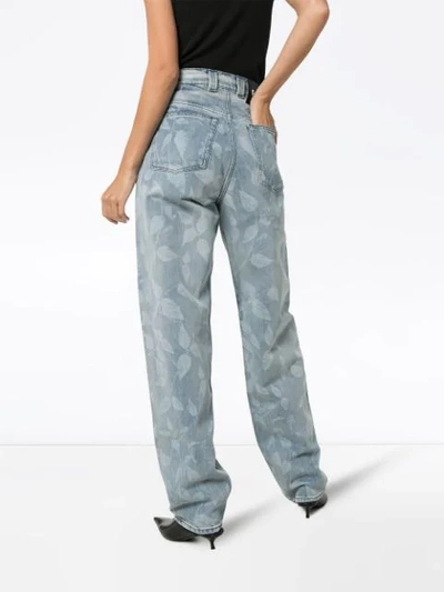 Shop Gmbh Nettle Print Boyfriend Jeans In Blue