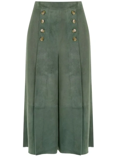 Shop Nk High Waisted Culotte In Green