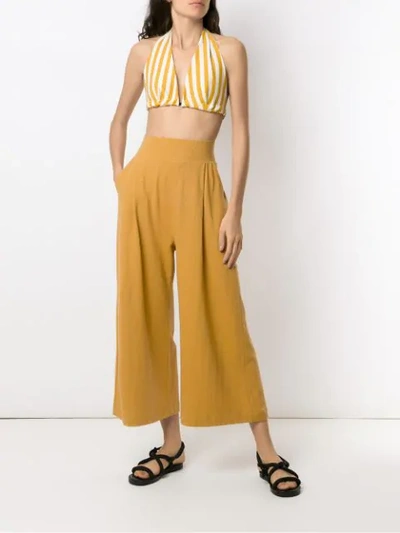 Osklen Rustic Culottes In Yellow