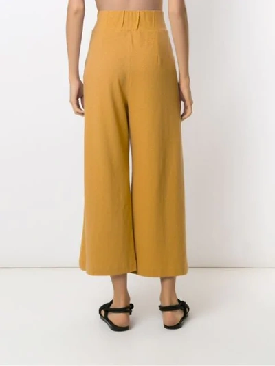 Osklen Rustic Culottes In Yellow