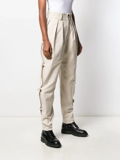 Shop Isabel Marant Pleated Waist Trousers In Neutrals